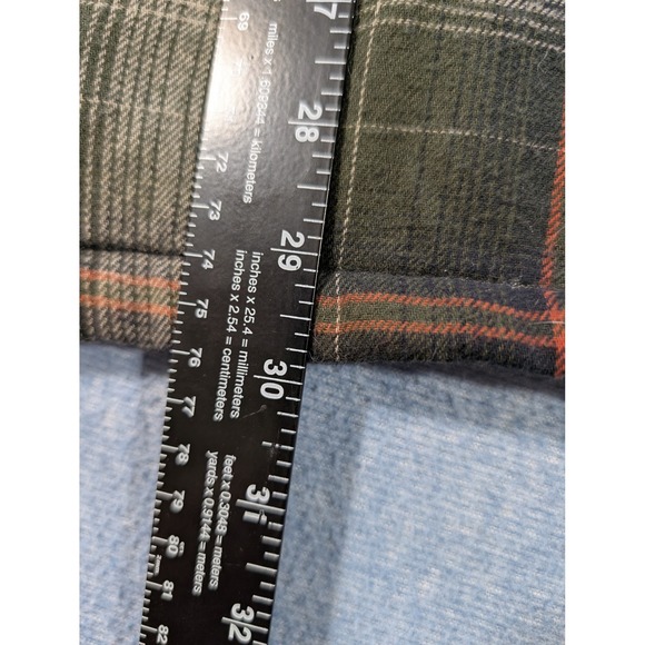 Wolverine Mens Sherpa Lined Hooded Flannel Shirt Jacket Plaid Green Large - Picture 10 of 11